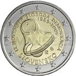 2- und 5-Euro Mnzen 2009 - 2  Slowakei - 20. Jahrestag des 17. November 1989 - St.