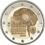 Slowakische 2-Euro-Gedenkmnzen 2020 - 2  Slowakei 20 Jahre in OECD - St.