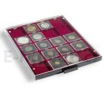 Accessories Coin boxes with square compartments.