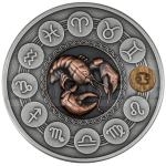 Znamen zvrokruhu 2020 - Niue 1 $ Zodiac Signs - Cancer / Zvrokruh - Rak - patina