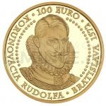 Slowakische Goldmnzen 2022 - Slowakei 100  Bratislava Coronations - 450th Anniversary of the Coronation of Rudolf - PP