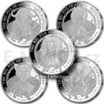 World Coins 2010 - Rwanda 500 RWF - Big Five of Africa - The Biggest Silver Ounces of the World - Proof