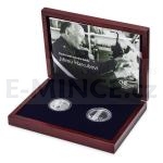 For Him 2014 - Set of Silver Medal and 200 CZK 17th November 1989 - Proof