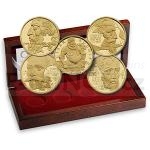 Personalities Set of four Gold Medals Rudolf II Period - Proof