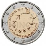 2- und 5-Euro Mnzen 2017 - 2  Slowenien - 10 Jahre Euro - St.