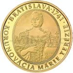 Slowakische Goldmnzen 2016 - Slowakei 100  275. Jahrestag der Kroenung Maria Theresia - PP