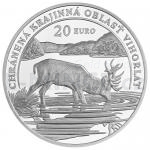 Slovensk stbrn mince 2023 - Slovensko 20  Chrnen krajinn oblas Vihorlat - proof