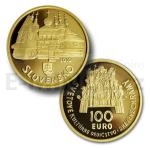 Slowakische Goldmnzen 2010 - Slowakei 100  - Holzkirchen im slowakischen Teil des Karpatenbogens - PP
