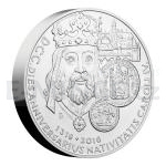 2016 - Niue 100 NZD Stbrn kilogramov mince 700. vro narozen Karla IV. - b.k.