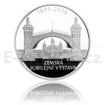 Tschechische Silbermnzen 2016 - 200 Kronen Prager Jubilumsausstellung 1891 - PP