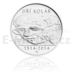 Czech Silver Coins 2014 - 500 CZK Jiri Kolar - UNC