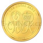 UK Royal Family 2013 - Seychelles 25 SCR - The Royal Baby Gold - Proof