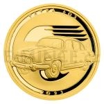 Zlat pluncov medaile Osobn automobil Tatra 603 - proof, . 11