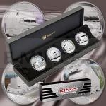 For Him 2010 - Tuvalu 4 $ Kings of the Road 1oz Silver Coin Set - proof