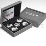 World Coins 2008 - Tuvalu 5 $ Fighter Planes of WWII 1oz Silver Five-Coin Set - Proof