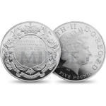 Royal Baby 2013 - Velk Britnie 5 GBP - Royal Christening 2013 - proof