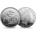 2013 - Velk Britnie 5 GBP - The Royal Birth Sovereign - proof