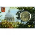 World Coins 2011 - Vatican 0,50  Vatican City State Coin Card No. 2 - UNC