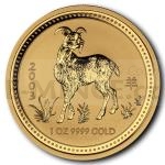2003 - Australien 100 AUD Lunar Series I Year of the Goat 1 oz Au 999,9 (Jahr der Ziege)