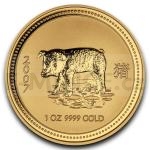 Gold 1 oz 2007 - Australia 100 AUD Lunar Series I Year of the Pig 1 oz Au 999,9
