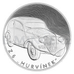 Drky 2024 - Niue 1 NZD Stbrn mince Na kolech - Motorov vozidlo Z 6 Hurvnek - proof