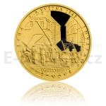 Konec II. svtov vlky 2015 - Niue 5 $ - Zlat mince Prask povstn - proof