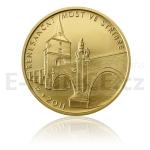 Tschechische Goldmnzen 2011 - 5000 Kronen Renaissance Brcke in Stribro/Mies - St.