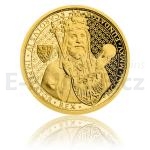 Zahrani 2015 - Niue 25 $ Zlat mince Karel IV. - proof
