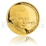 Zahrani 2017 - Niue 25 NZD Zlat pluncov mince Wolfgang Amadeus Mozart - proof