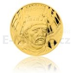 Tschechische Medailen Gold-Medaille Kriegshandwerk - Karl der Grosse - PP