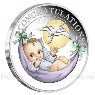 2019 - Australia 0,50 $ Newborn Baby 1/2oz Silver Proof Coin
Click to view the picture detail.