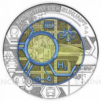 2021 - Austria 25  Silver Niobium Coin Smart Mobility / Mobilitaet der Zukunft - BU
Click to view the picture detail.