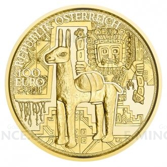 2021 - Austria 100  Goldschatz der Inka / The Gold of the Incas - Proof
Click to view the picture detail.