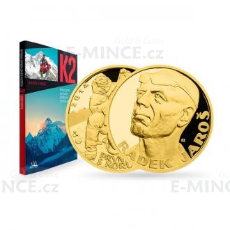 Gold quarter-ounce medal Radek Jaros with a Book - proof
Click to view the picture detail.