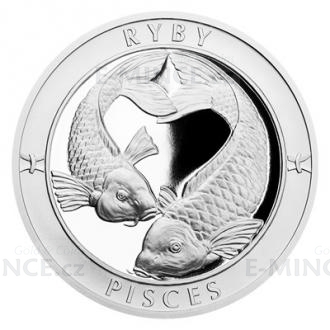 Silver Medal Sign of Zodiac - Pisces - Proof
Click to view the picture detail.