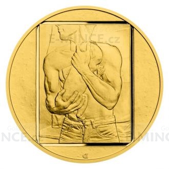 Gold Two-Ounce Medal Jan Saudek - Life - Reverse Proof
Click to view the picture detail.
