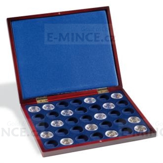 Presentation Case VOLTERRA UNO de Luxe, for 35 coins in capsules GRIPS 26/27 
Click to view the picture detail.