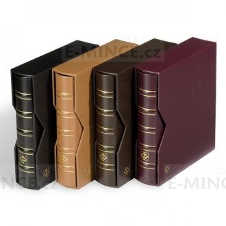 stockpages and binders  The Optima-system     Leuchtturm    Leather Binder OPTMIA, in classic desig
Click to view the picture detail.