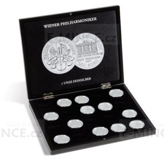 VOLTERRA presentation case for 20 "Vienna Philharmonic" 1 oz silver coins in capsules 
Click to view the picture detail.
