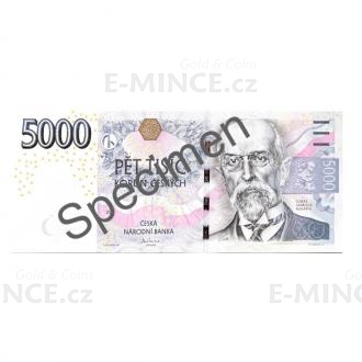 2023 - Banknote 5000 CZK, Serie 99Z
Click to view the picture detail.