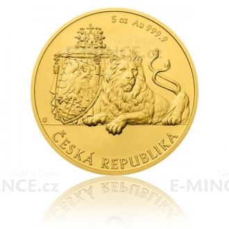 2017 - Niue 250 NZD Gold 5 Oz Investment Coin Czech Lion - UNC
Click to view the picture detail.