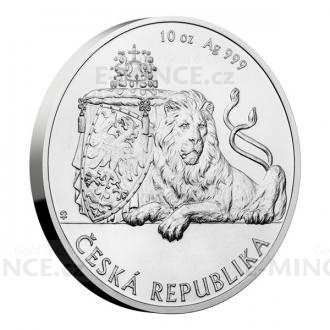 2017 - Niue 25 NZD Silver 10 oz Investment Coin Czech Lion - UNC
Click to view the picture detail.