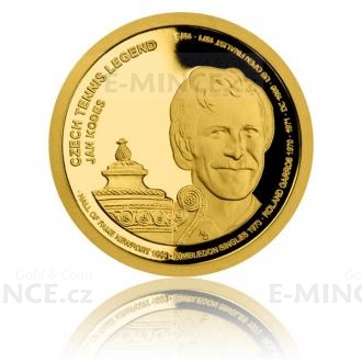 Gold Quarter-Ounce Coin Czech Tennis Legends - Jan Kode - Proof
Click to view the picture detail.