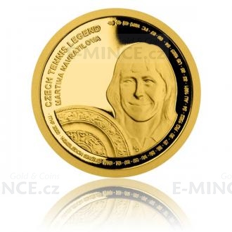 Gold Quarter-Ounce Coin Czech Tennis Legends - Martina Navrtilov - Proof
Click to view the picture detail.