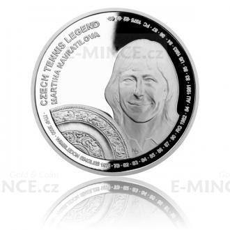 Silver Coin Czech Tennis Legends - Martina Navrtilov - Proof
Click to view the picture detail.