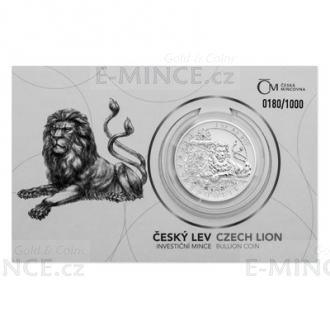 2019 - Niue 2 NZD Silver 1 oz Bullion Coin Czech Lion Number 0053 - Reverse Proof
Click to view the picture detail.