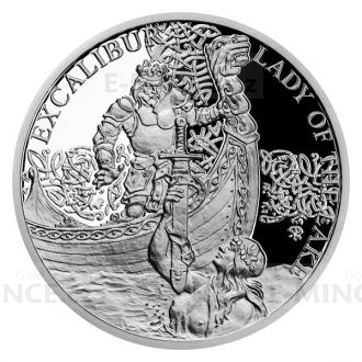 2021 - Niue 1 NZD Silver Coin The legend of King Arthur - Excalibur and Lady of the Lake - proof
Click to view the picture detail.