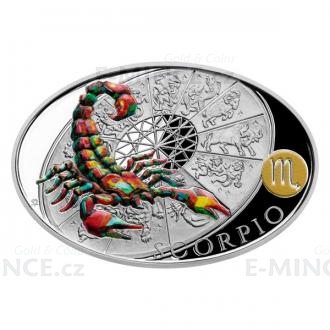 2021 - Niue 1 NZD Silver Coin Sign of Zodiac - Scorpio - Proof
Click to view the picture detail.