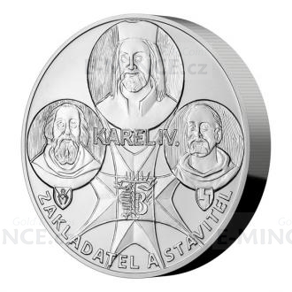 Silver 1Kilo Coin Charles IV - Founder and Builder - UNC, No 92
Click to view the picture detail.