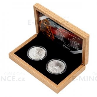 Set of Two Silver bullion coins Czech Lion 2021 and Slovak Eagle 2022 - UNC
Klicken Sie zur Detailabbildung.